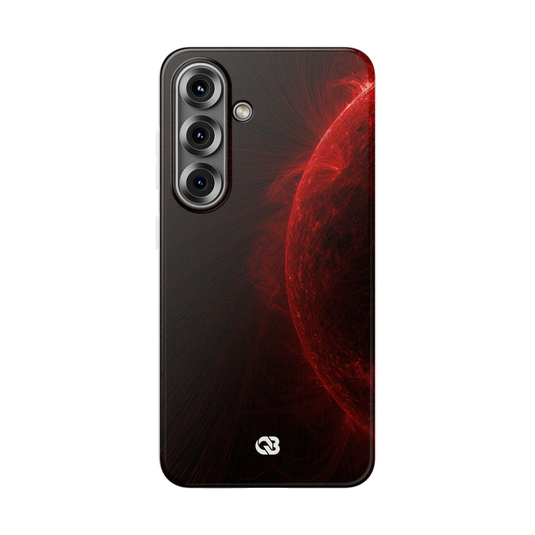 Red Lite Phone Case for Samsung - Solar Crimson Flare