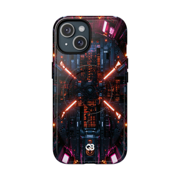 Cybernetic Reactor Core · Tough 2.0 Magnetic Phone Case for iPhone · Black