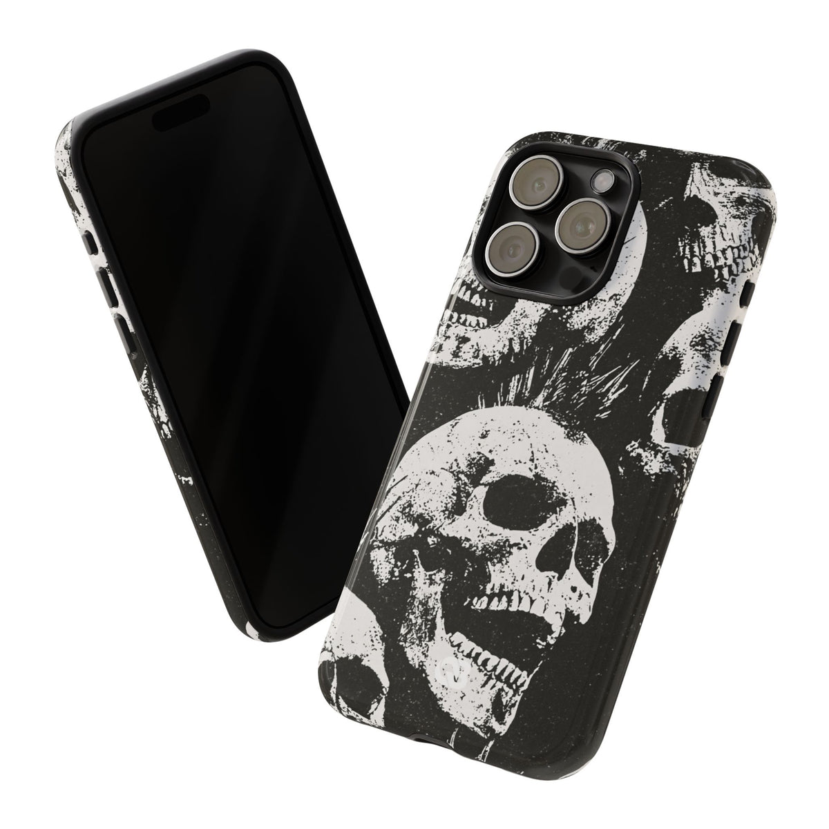 Punk Skull Riot · Tough Phone Case for iPhone · Black