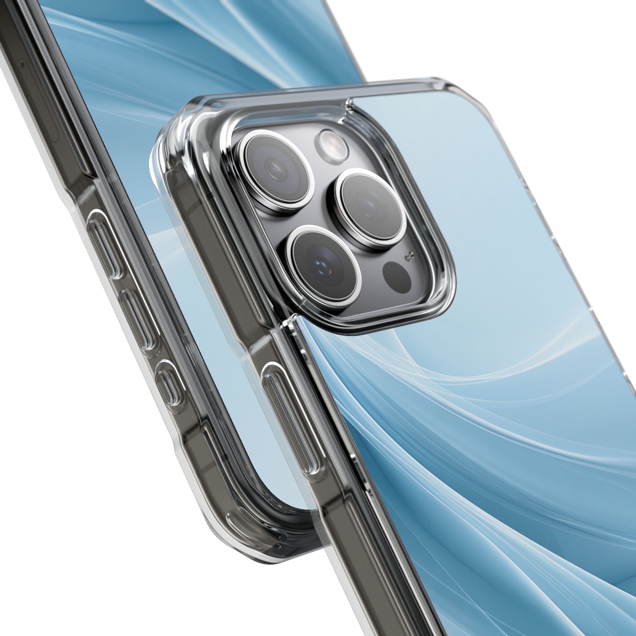 Blue Impact MagSafe Phone Case for iPhone - Arctic Silk Drift