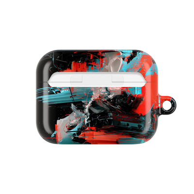 Fragmented Cyber Core · Hard Case for AirPods & AirPods Pro · Black
