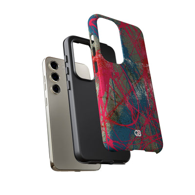 Neon Static Drip · Tough Phone Case for Samsung · Pink