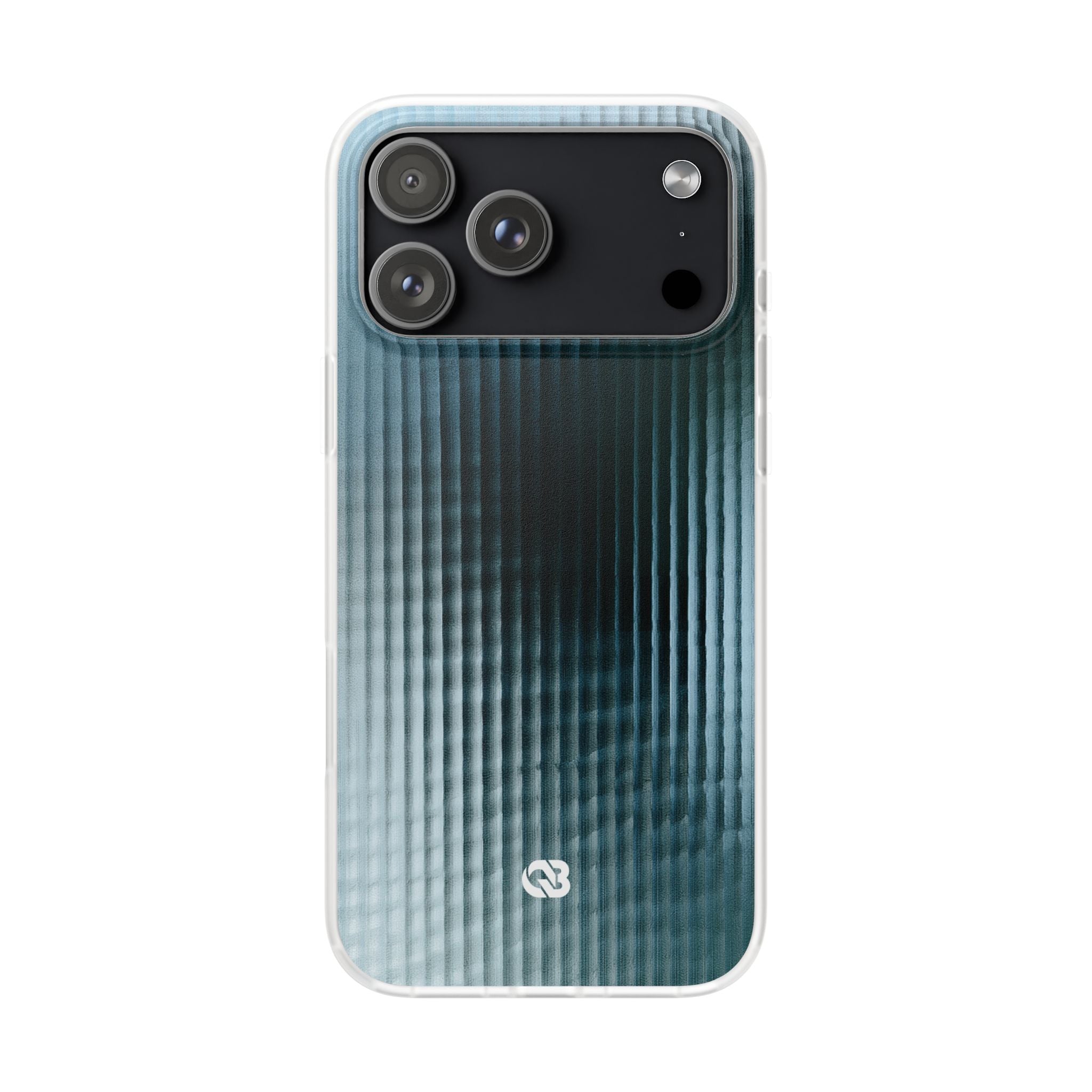 Blue Lite Phone Case for iPhone - Glacial Reeded Glass