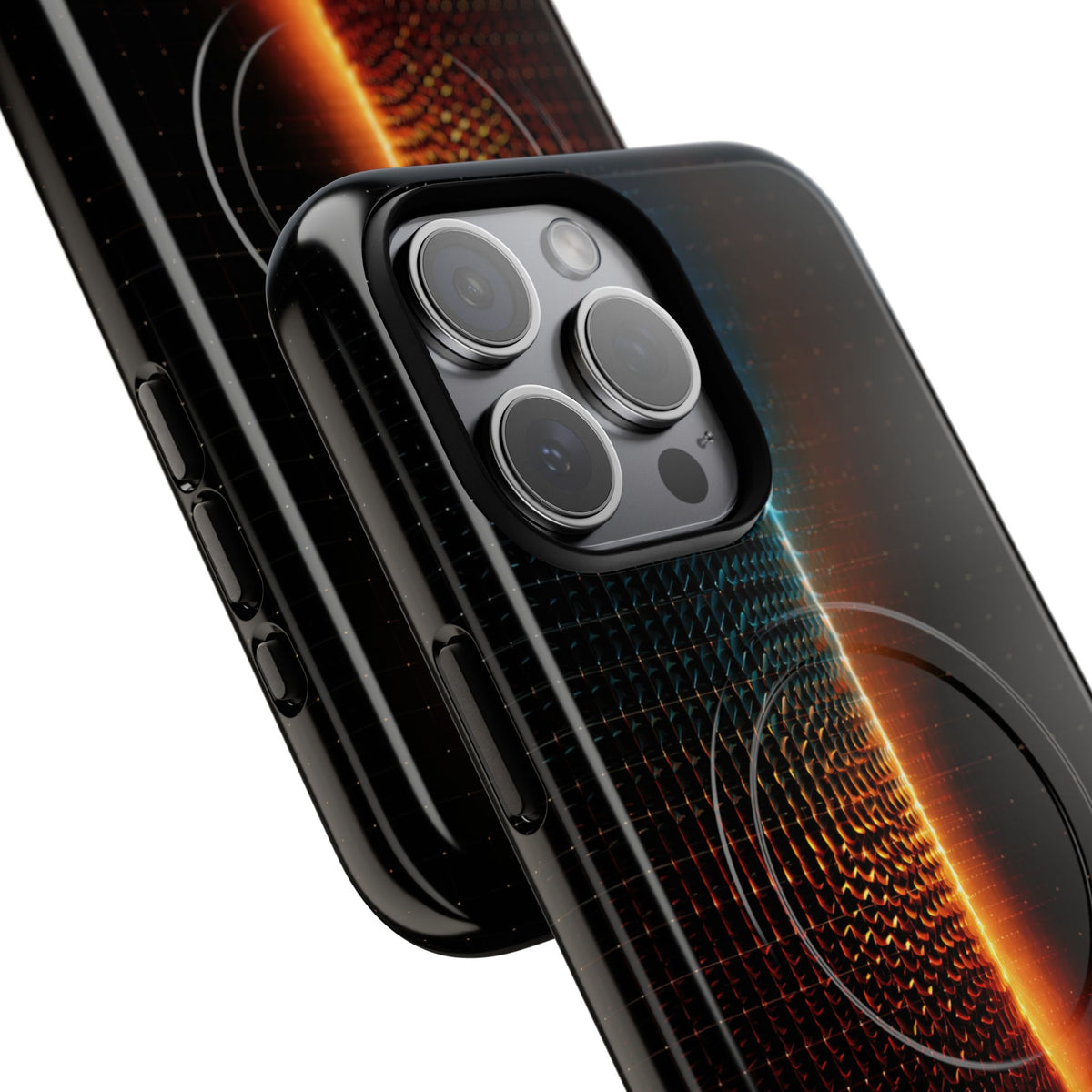 Luminous Refraction Grid · Tough 2.0 Magnetic Phone Case for iPhone · Black