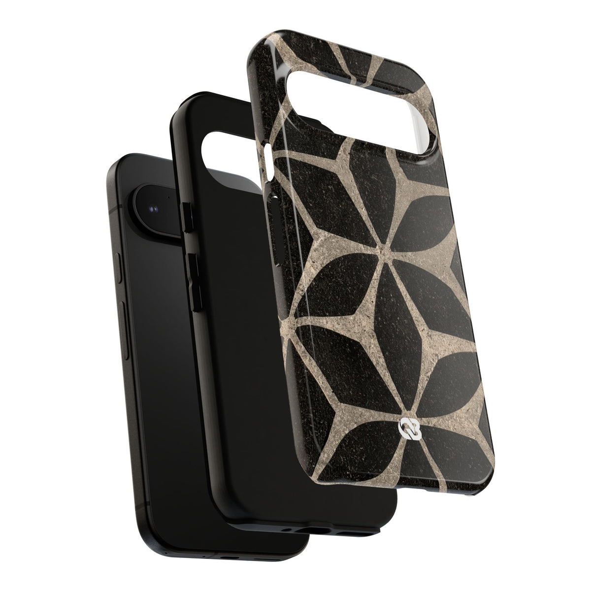 Concrete Mosaic Star · Tough Phone Case for Pixel ·  Black