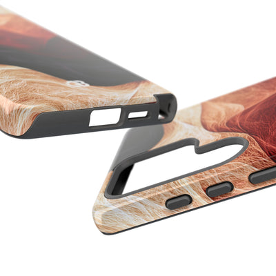 Ember Wave Dispersion · Tough Phone Case for Samsung · Red