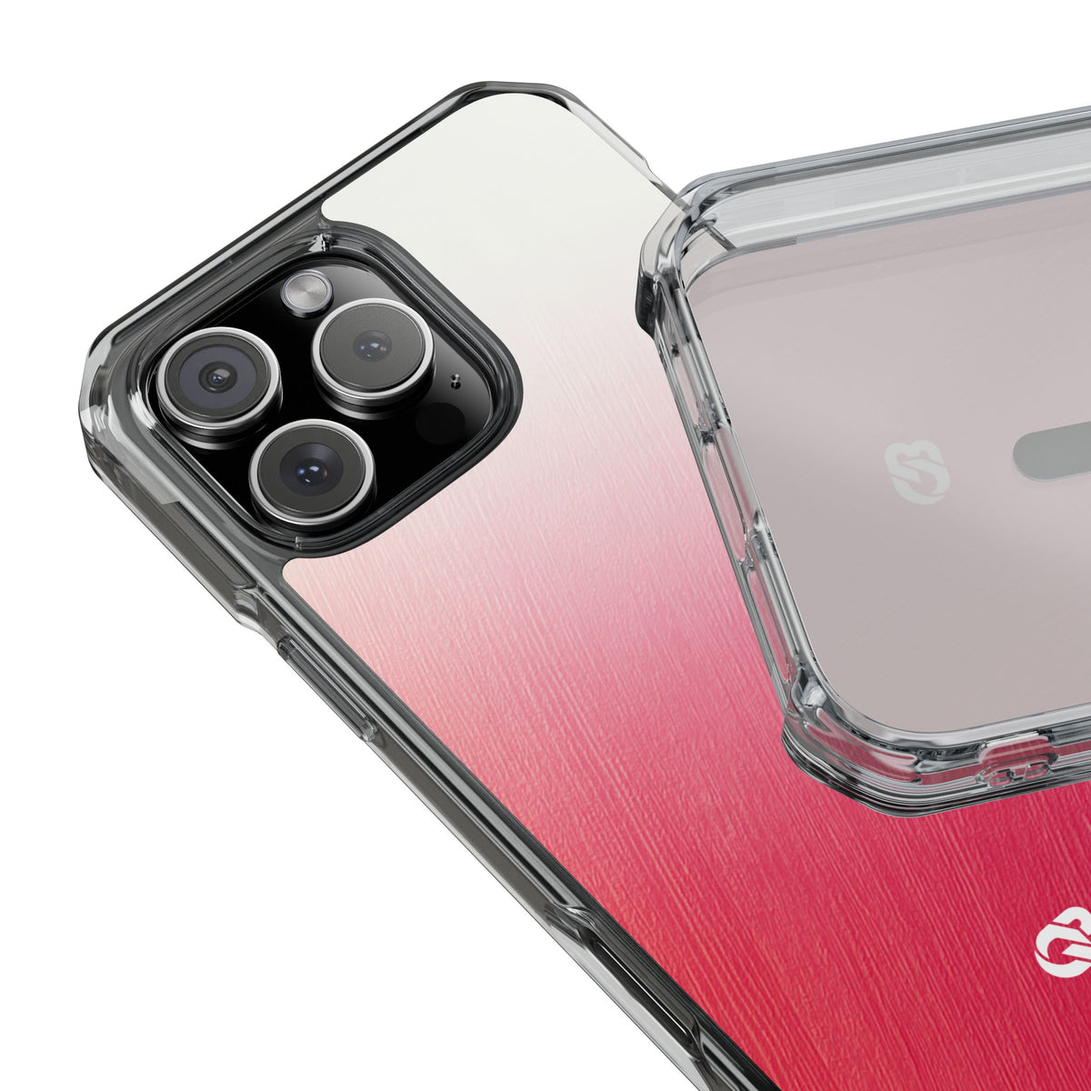 Rose Haze · Clear Impact Magnetic Phone Case for iPhone · Pink