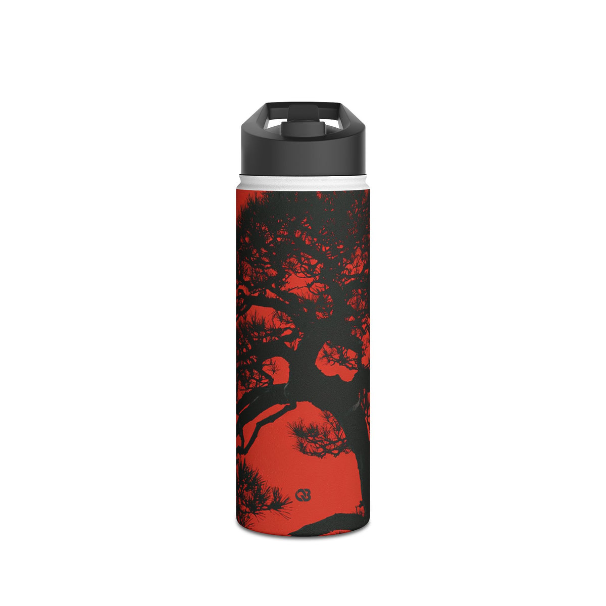Crimson Pine Solitude · Insulated Water Bottle · Beige