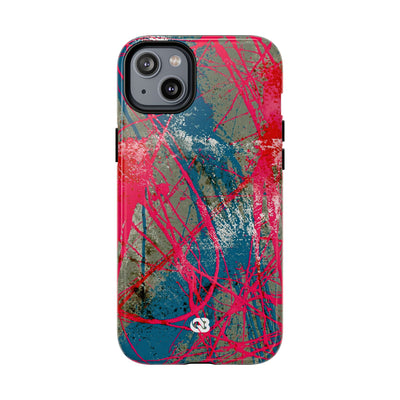 Neon Static Drip · Tough 2.0 Magnetic Phone Case for iPhone · Pink