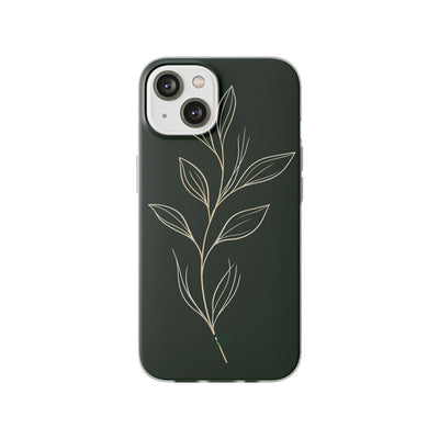 Green Lite Phone Case for iPhone - Deep Moss Willow