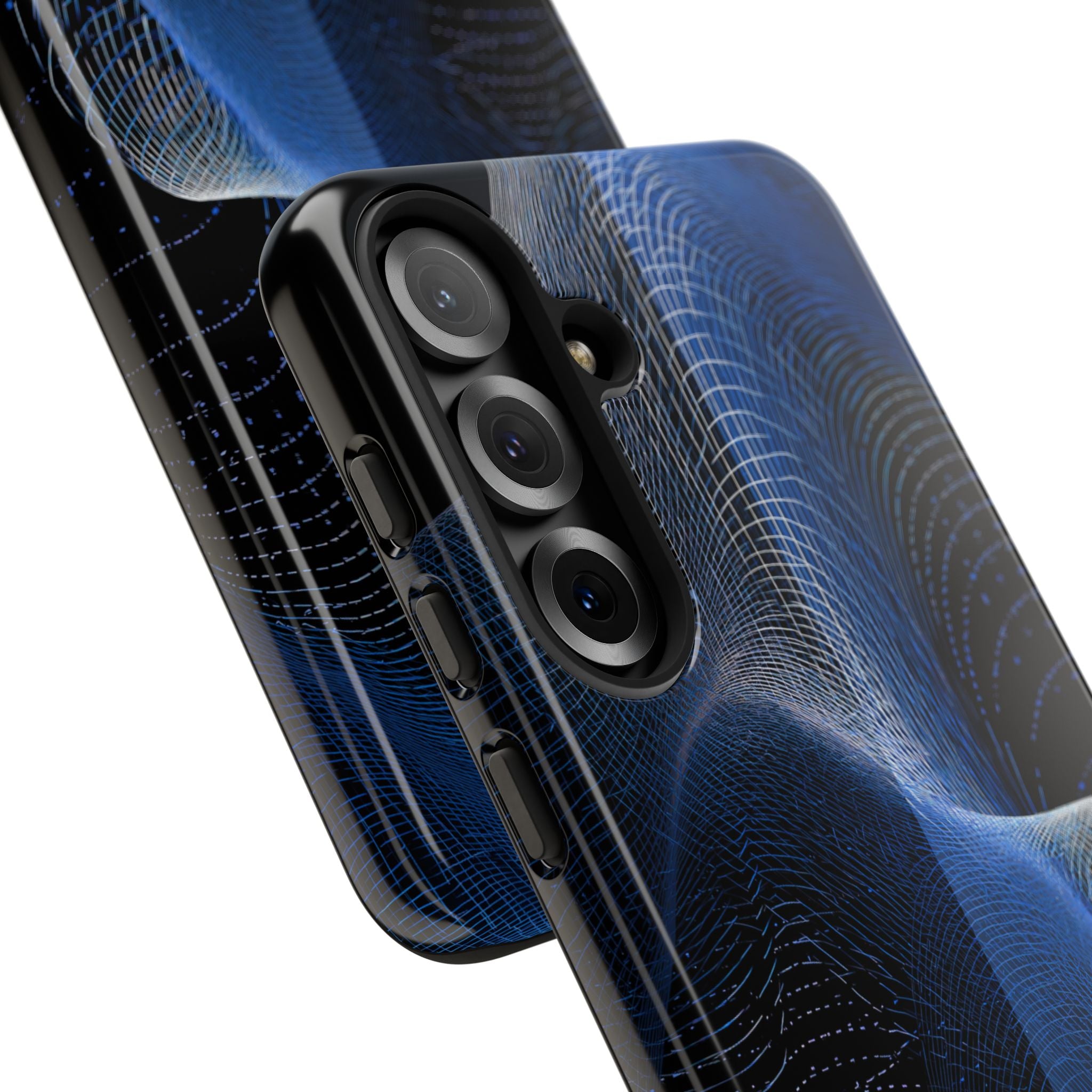 Blue Tough Phone Case for Samsung - Electric Blue Flux