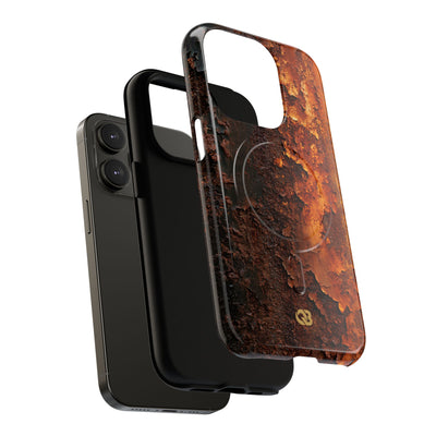 Orange Tough 2.0 Magsafe Phone Case for iPhone - Oxidized Iron Crust