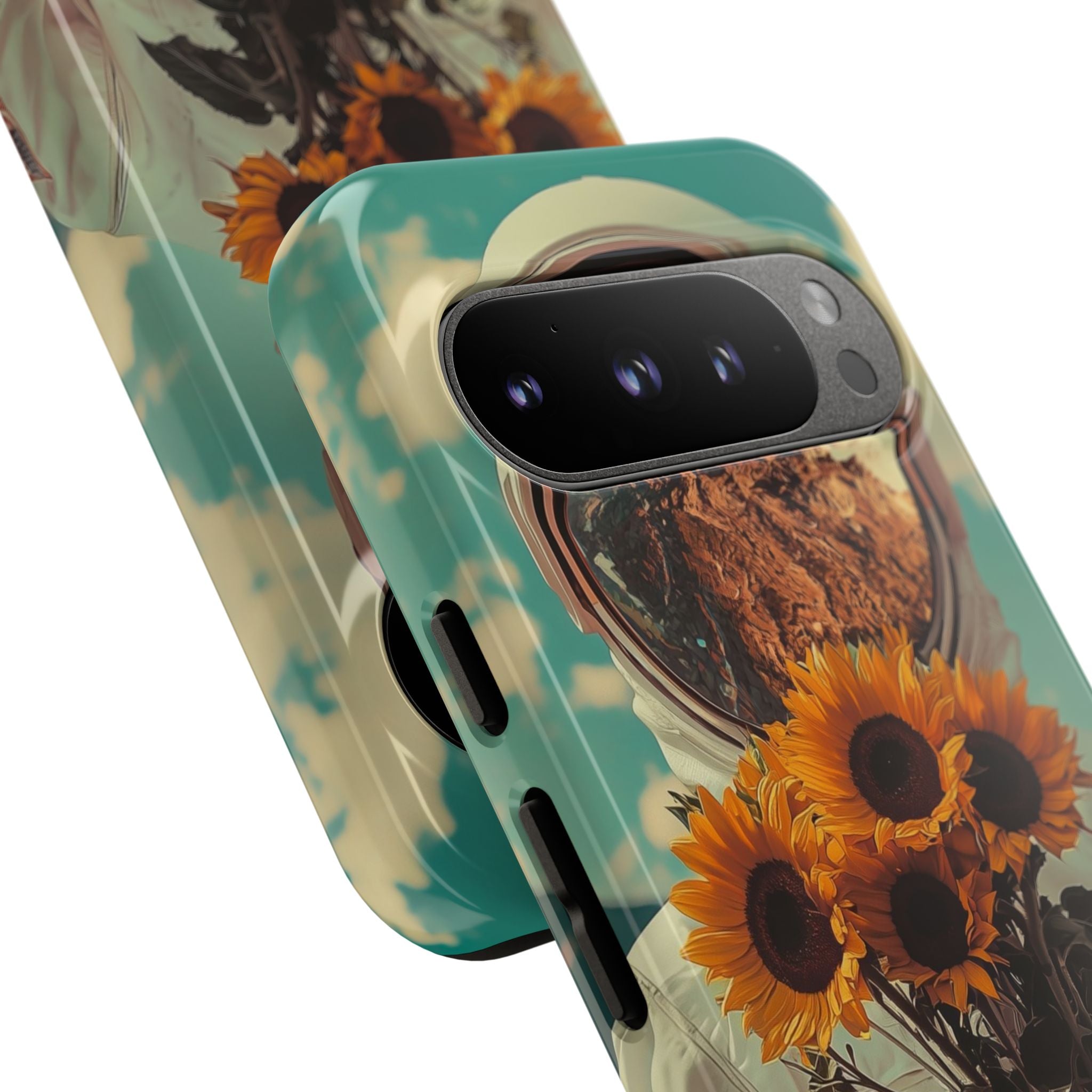Sunflower Astronaut Google Pixel 9 Pro Case - Tough