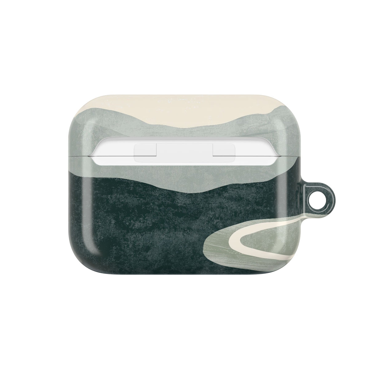 Muted Valley Vista · Hard Case for AirPods & AirPods Pro · Green