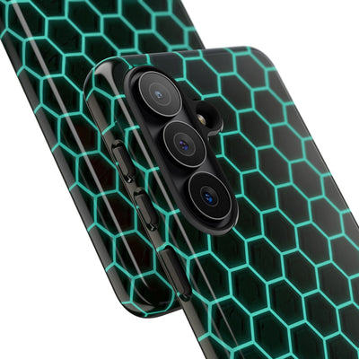 Neon Hex Spectrum · Tough Phone Case for Samsung · Teal