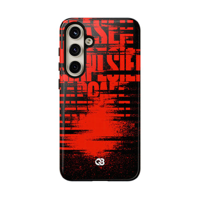 Crimson Redaction · Tough Phone Case for Samsung · Black