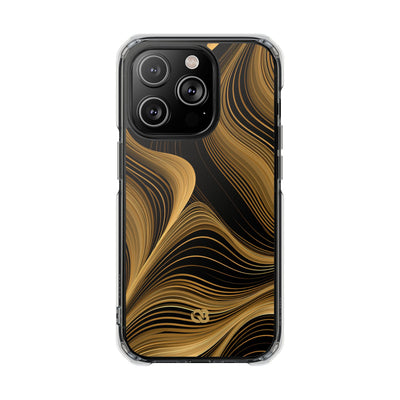 Gold Impact MagSafe Phone Case for iPhone - Molten Copper Strands