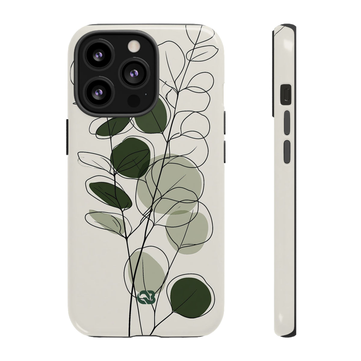 Eucalyptus Foliage Study · Tough Phone Case for iPhone · Green