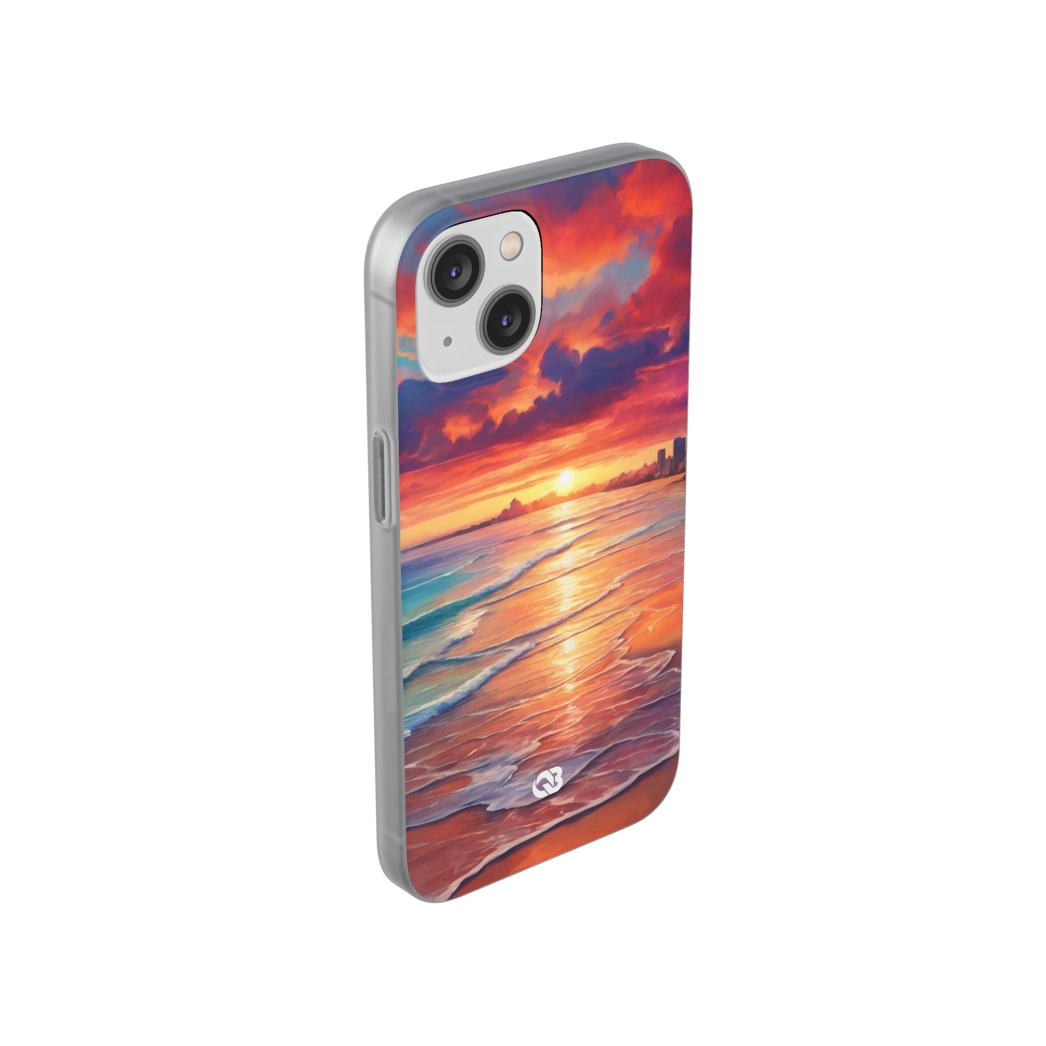 Crimson Shore Horizon · Soft Handyhülle für iPhone