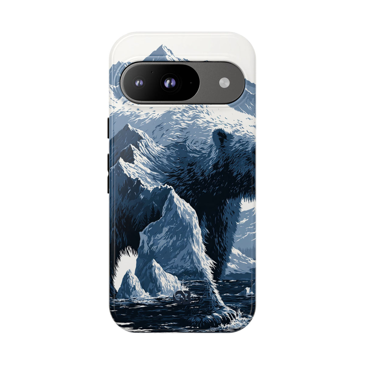 Fjord Summit Bear · Tough Phone Case for Pixel ·  Blue