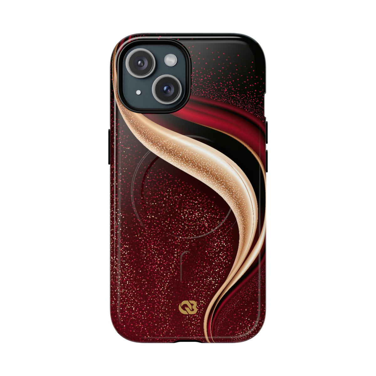Gilded Crimson Flow · Tough 2.0 Magnetic Phone Case for iPhone · Red