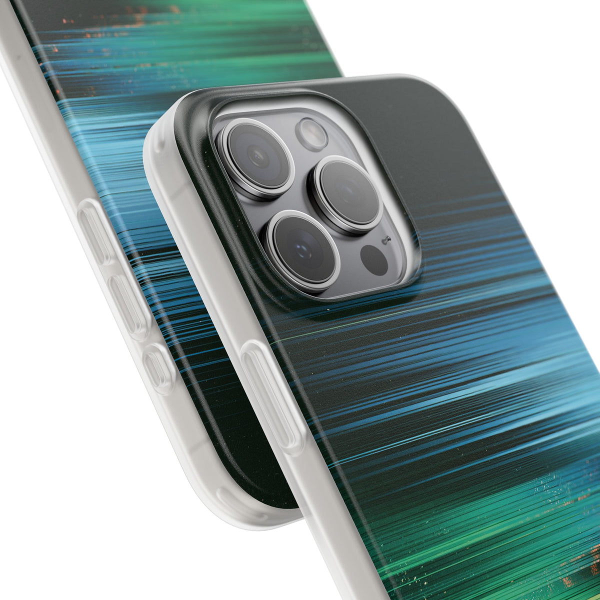 Digital Shoreline Drift · Lite Phone Case for iPhone ·  Teal