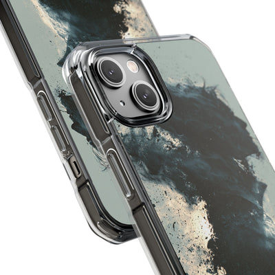 Ashen Dissolution · Clear Impact Magnetic Phone Case for iPhone ·  Black