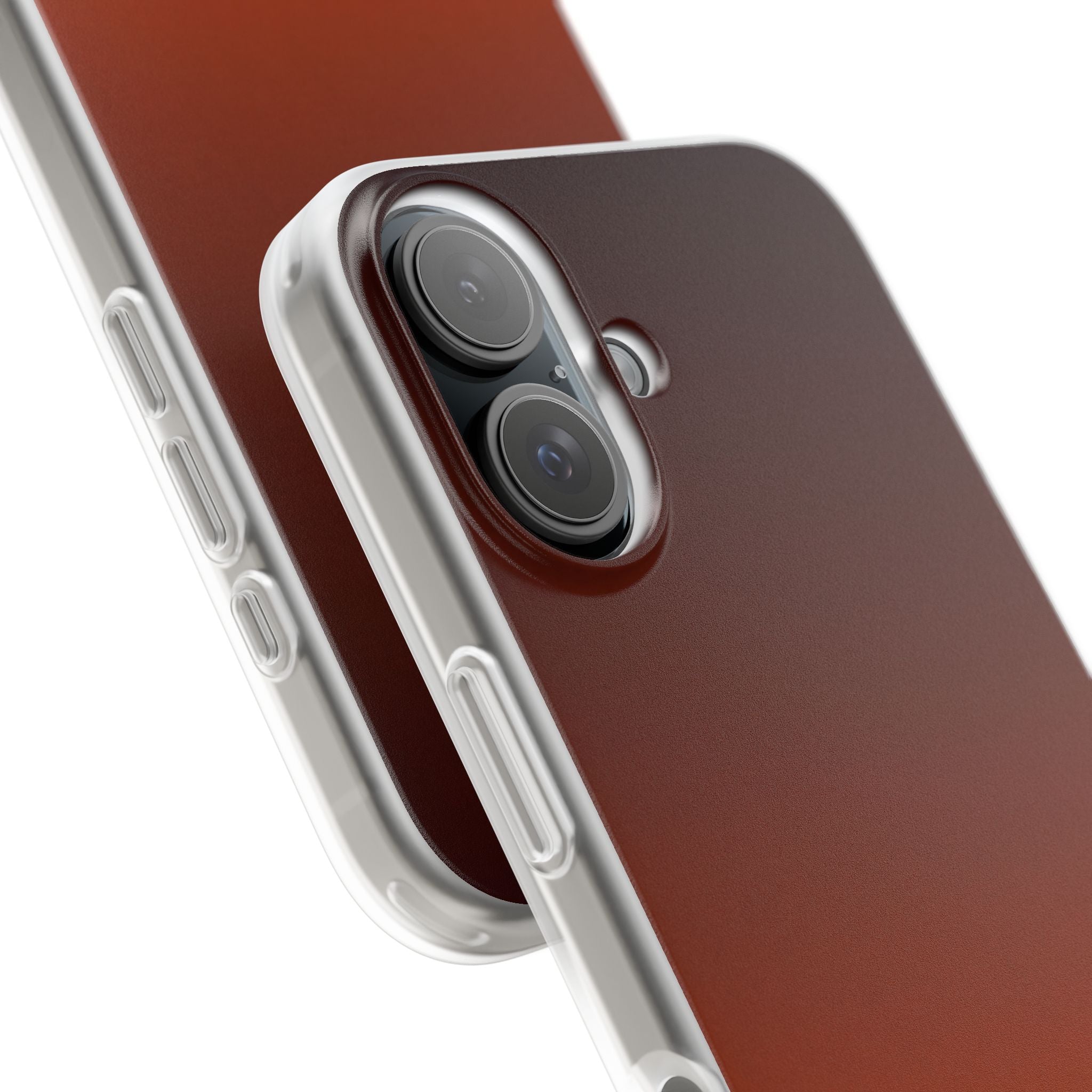 Orange Lite Phone Case for iPhone - Obsidian Ember Fade