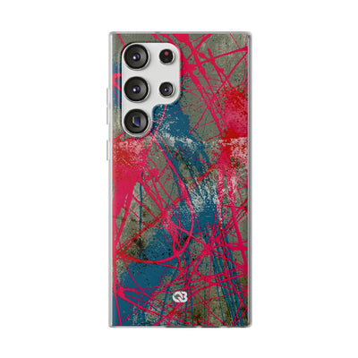 Neon Static Drip · Lite Phone Case for Samsung · Pink
