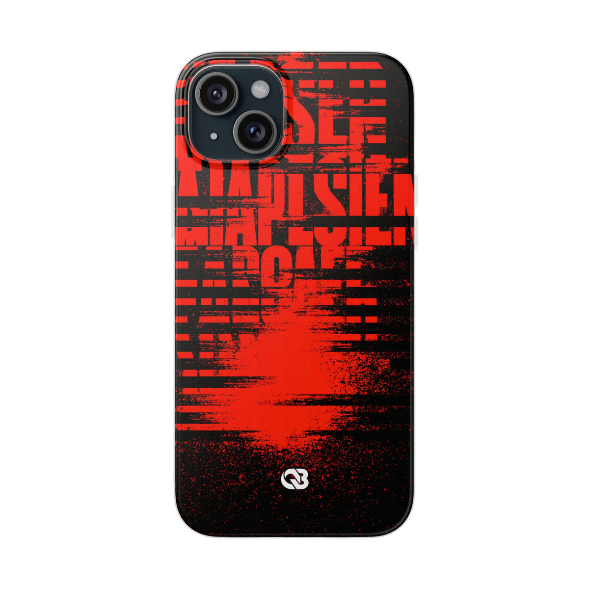 Crimson Redaction · Lite Phone Case for iPhone ·  Black