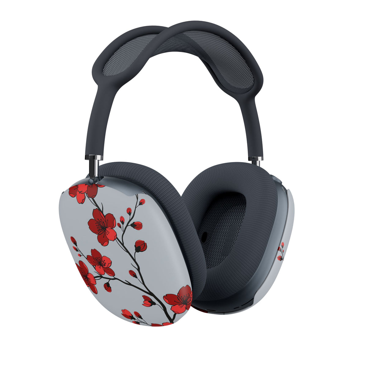 Scarlet Plum Blossom · Hard Case for AirPods Max · Red