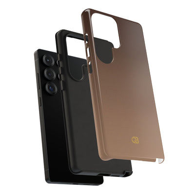Brown Tough Phone Case for Samsung - Smoked Caramel Fade