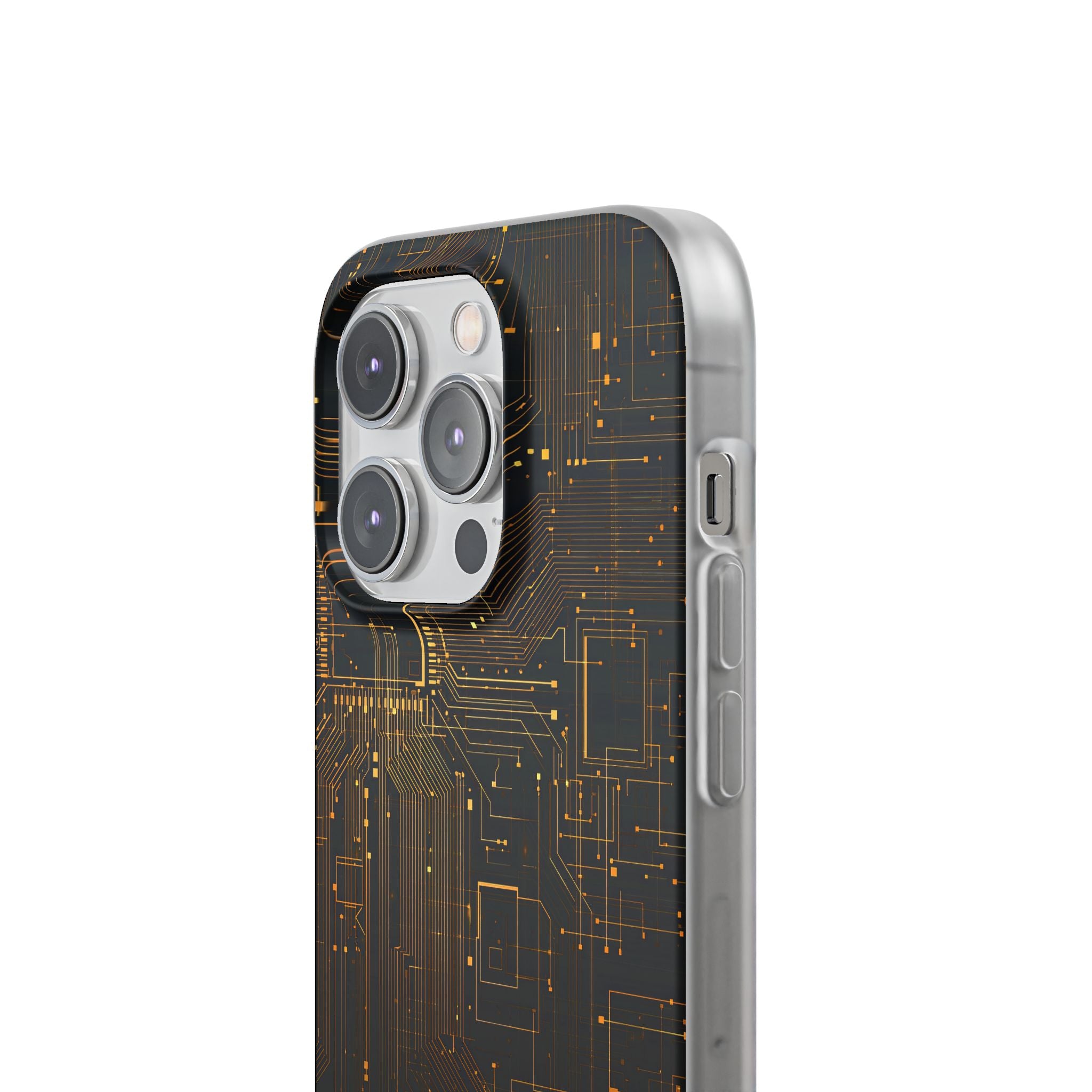 Gold Lite Phone Case for iPhone - Amber Core Mainframe