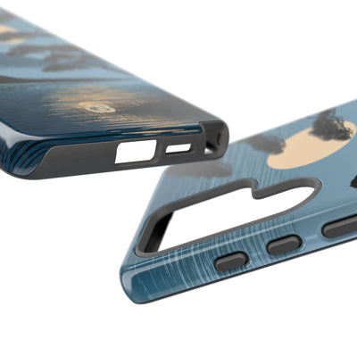 Blue Tough Phone Case for Samsung - Midnight Kyoto Pine