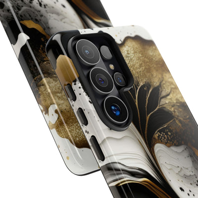 Molten Onyx Gold · Tough Coque de téléphone pour Samsung