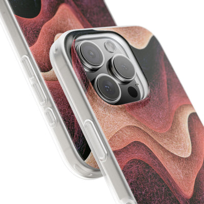 Rose Contour Waves · Lite Phone Case for iPhone ·  Pink