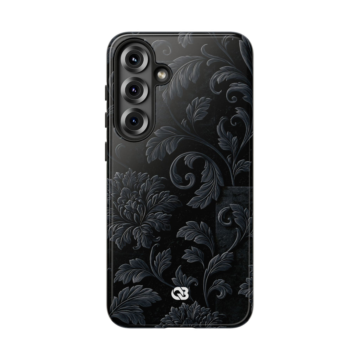 Obsidian Damask · Tough Phone Case for Samsung · Black