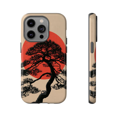 Crimson Pine Solitude · Tough Phone Case for iPhone · Beige