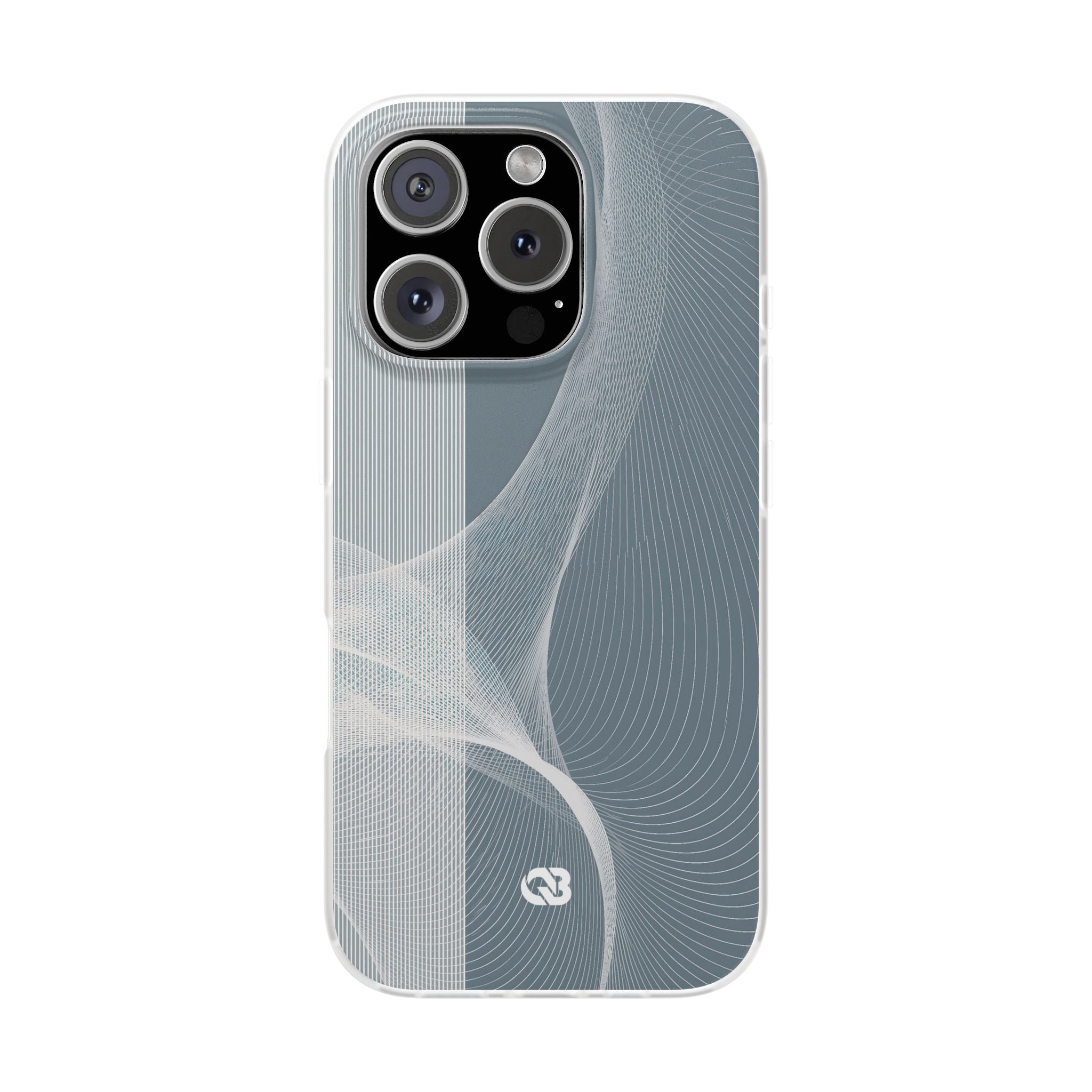 Grey Lite Phone Case for iPhone - Slate Mesh Horizon