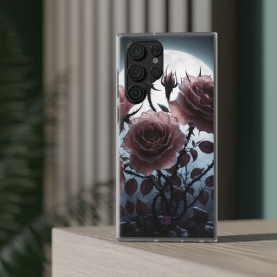 Lunar Lace Petals · Soft Phone Case for Samsung