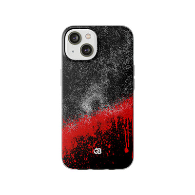 Crimson Noir Drip · Lite Phone Case for iPhone ·  Black