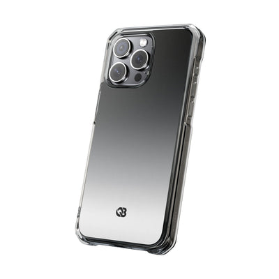 Noir Ombre Fade · Clear Impact Magnetic Phone Case for iPhone ·  Black