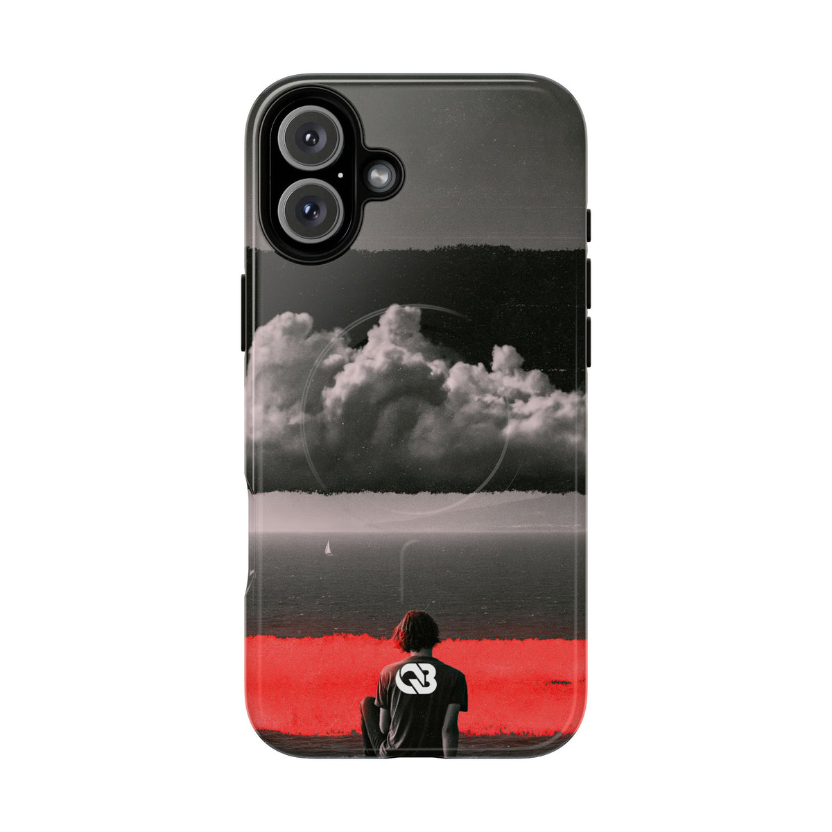 Crimson Horizon · Tough 2.0 Magnetic Phone Case for iPhone · Black