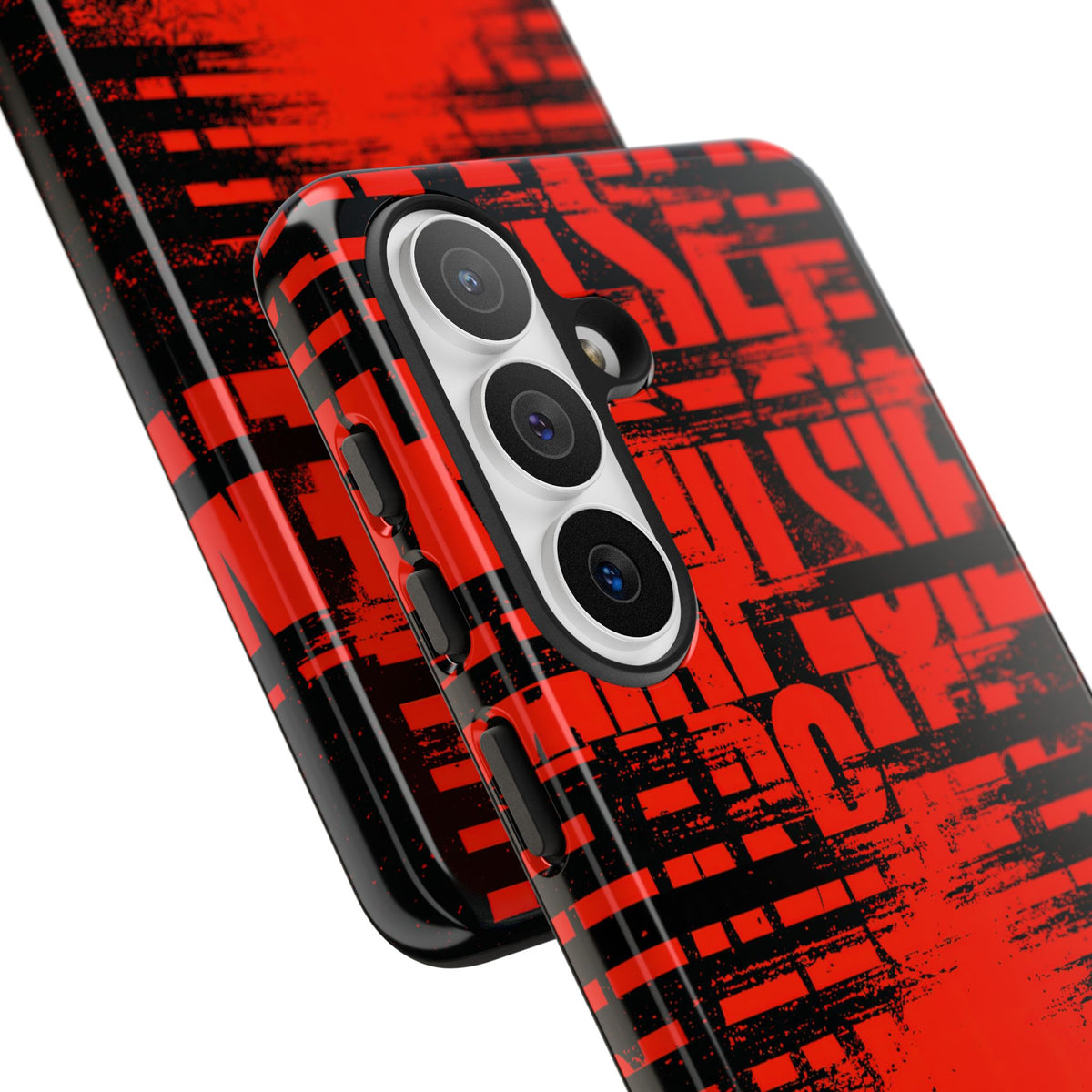 Crimson Redaction · Tough Phone Case for Samsung · Black