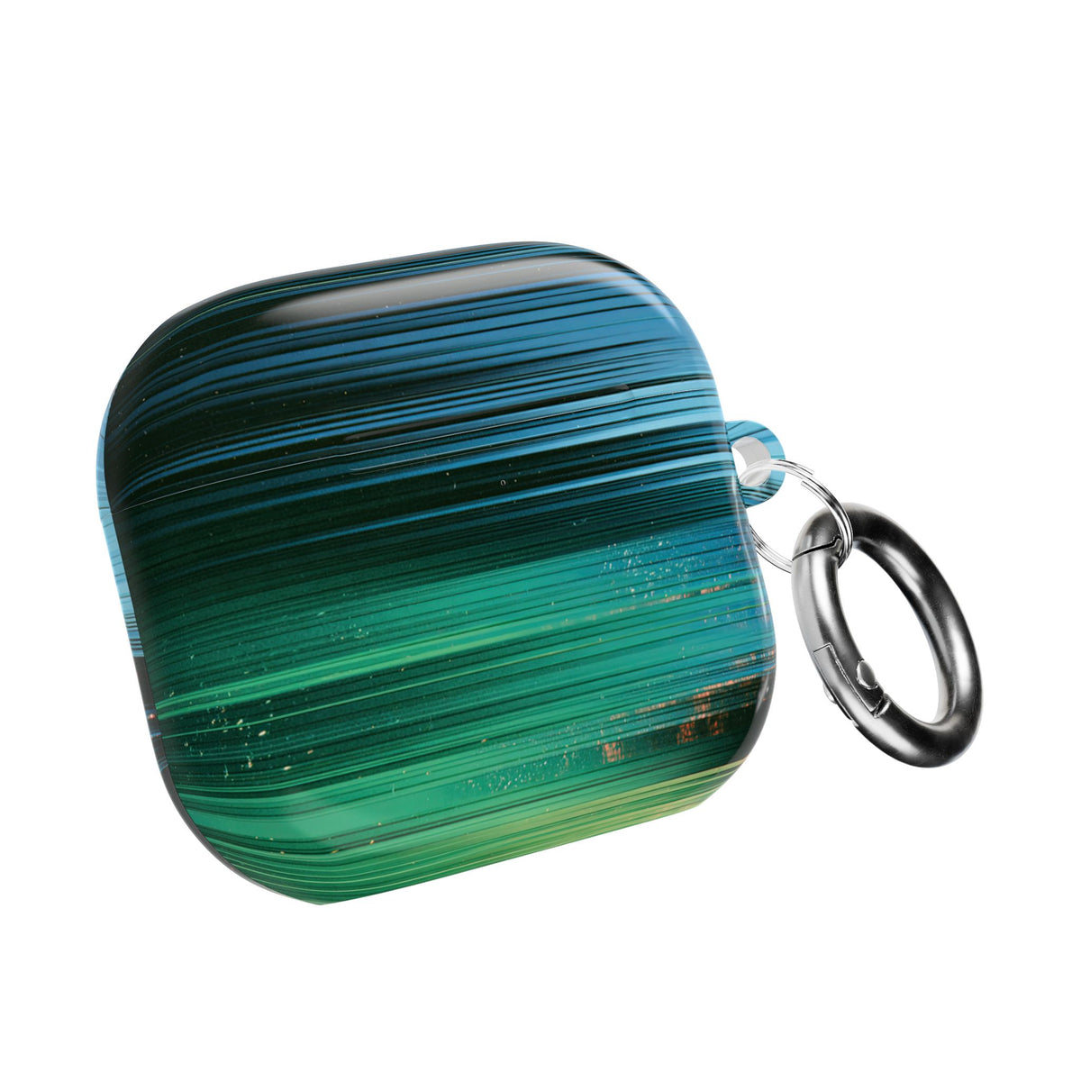 Digital Shoreline Drift · Hard Case for AirPods & AirPods Pro · Teal