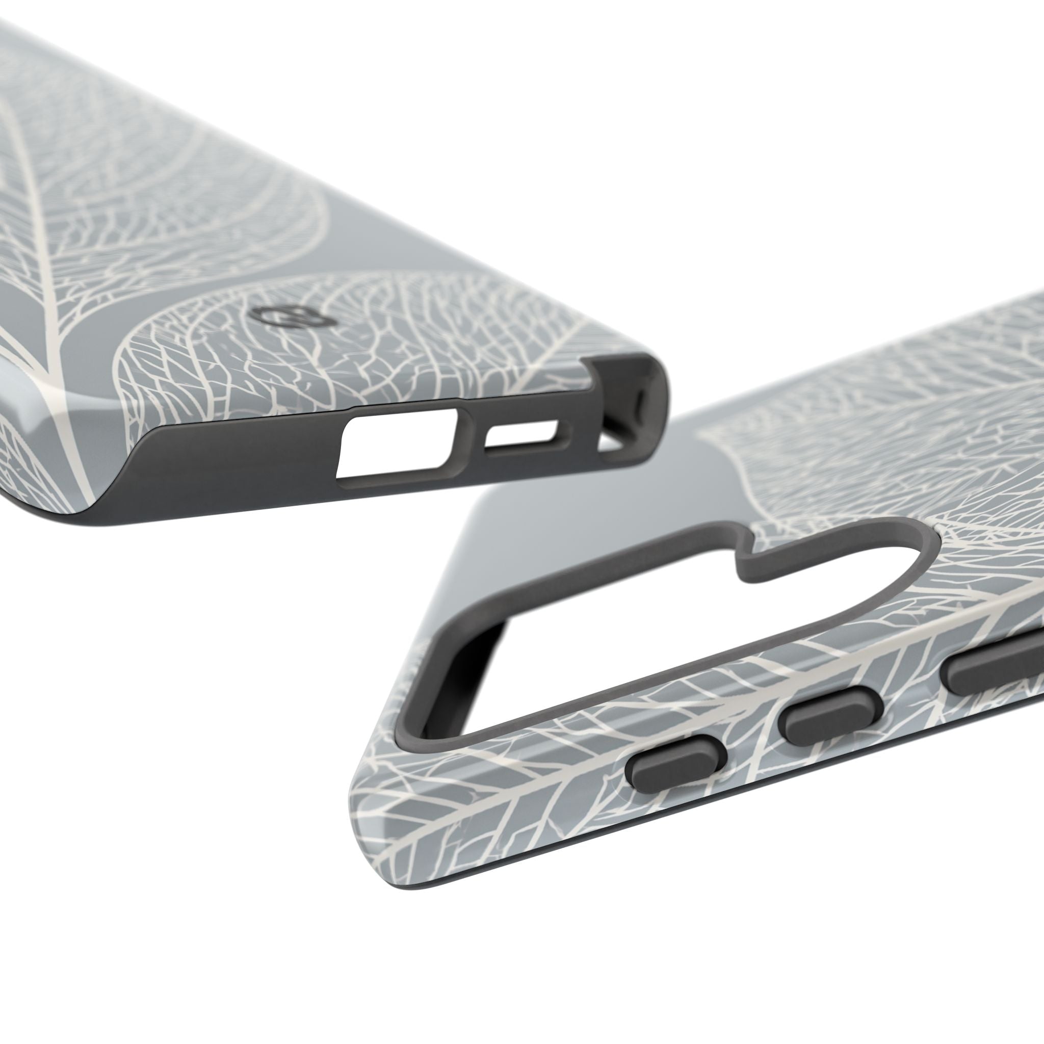 Grey Tough Phone Case for Samsung - Frosted Ash Veins
