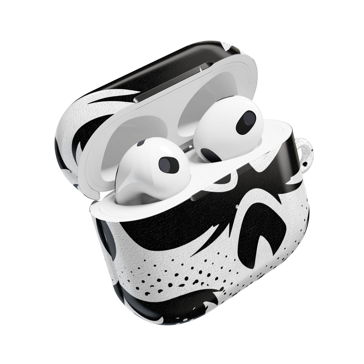 Phantom Halftone · Hard Case for AirPods & AirPods Pro · Black