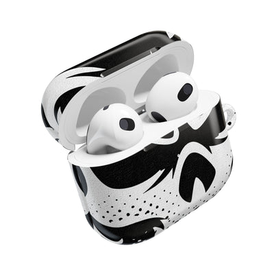 Phantom Halftone · Hard Case for AirPods & AirPods Pro · Black