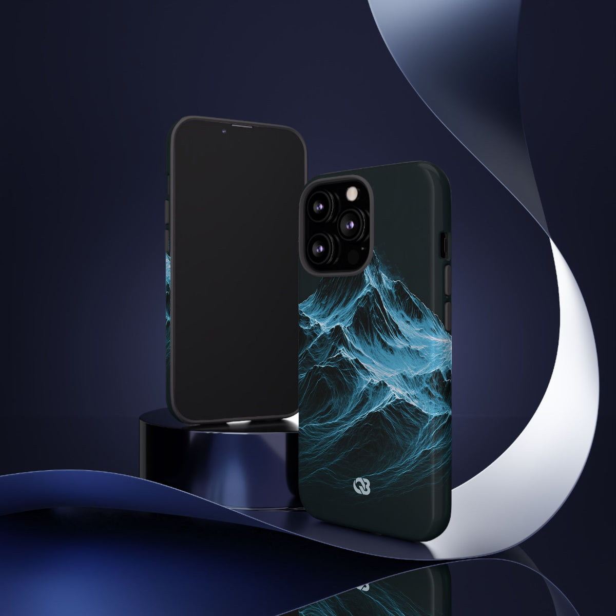 Nordic Frost Peak · Tough Phone Case for iPhone · Blue
