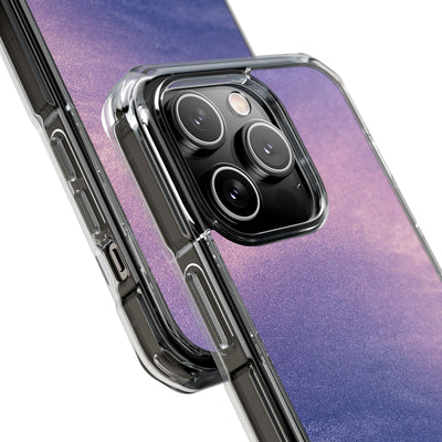 Ethereal Violet Glow · Clear Impact Magnetic Phone Case for iPhone · Purple